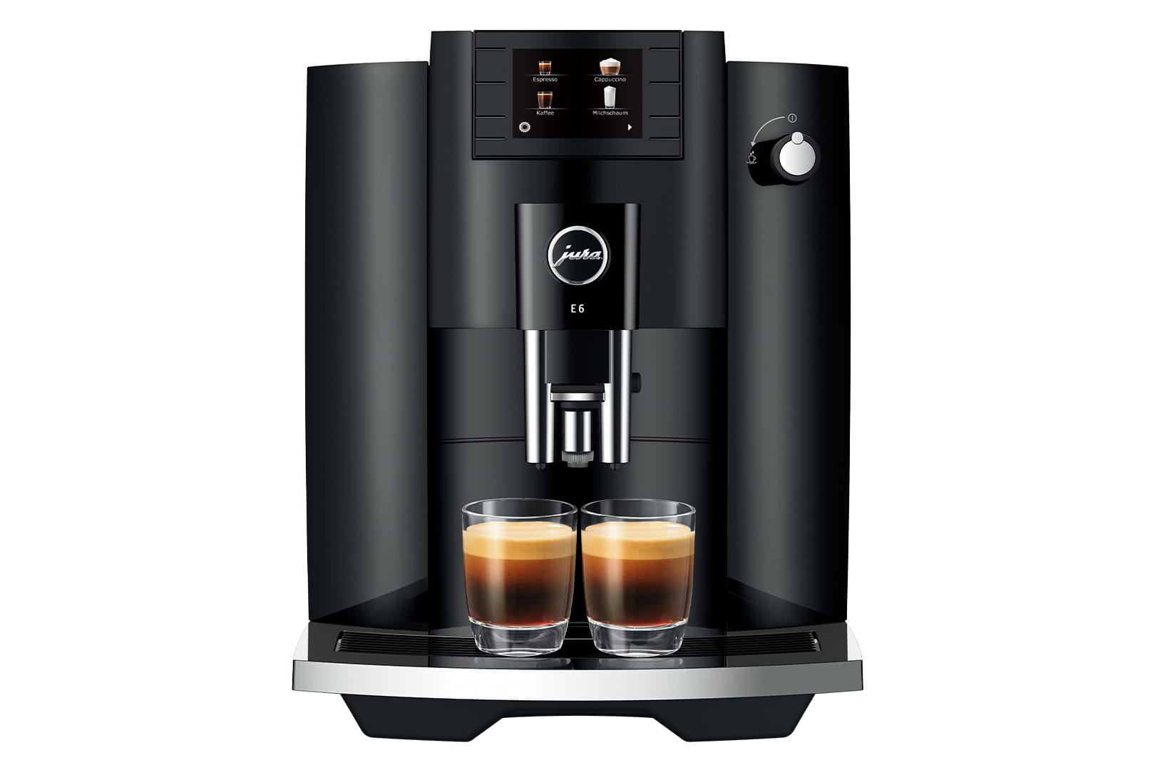 Jura E6 Kaffeevollautomat – Frontansicht